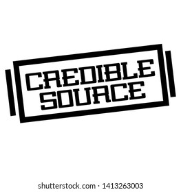 CREDIBLE SOURCE Stamp On White