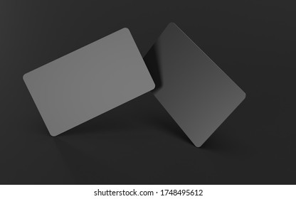 Credit card 3D rendering mockup template on the background with clipping path. Abstract design electronic card for bank business, payment history, shopping, e-commerce, social business