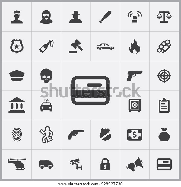 credit card icon. crime, justice icons universal
set for web and
mobile