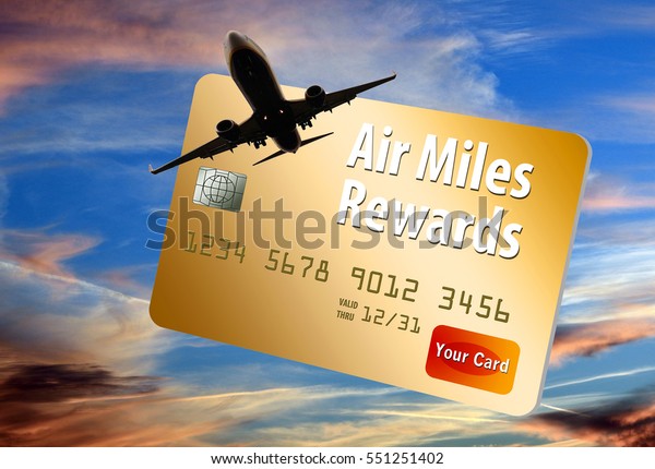 Credit Card That Provides Air Miles Stock Illustration 551251402