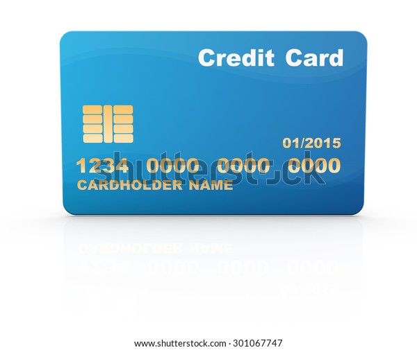 Credit Card This Computer Generated 3d Stock Illustration 301067747 ...