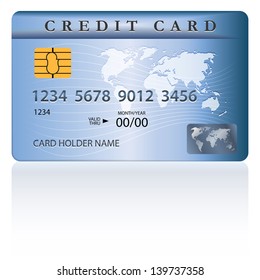 Credit Debit Card Design Template Stock Illustration 139737358 ...