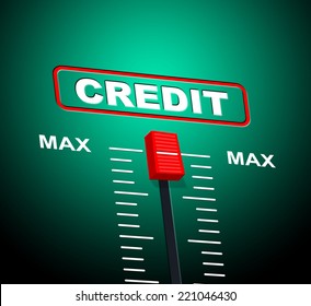 Credit Max Indicating Upper Limit And Loan