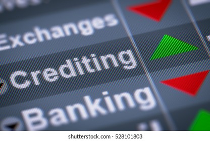 Crediting index on the screen. Up.