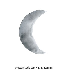 Crescent Half Moon Watercolour Illustration On Stock Illustration ...