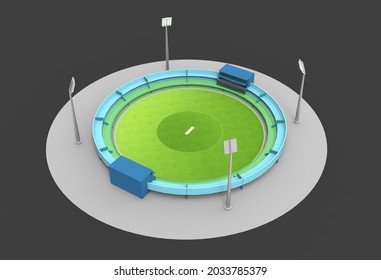 Cricket 3d Stadium Top View