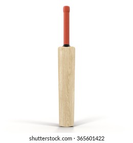 Cricket Bat on White Background