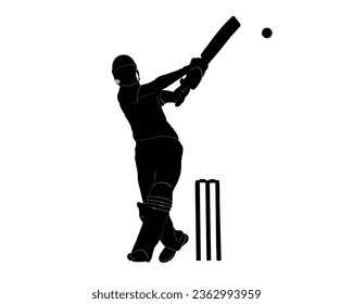 cricket black vector and illustration using background imge