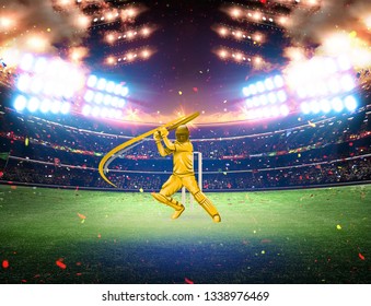 Cricket Illustration Background