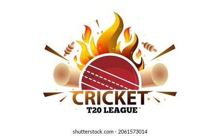 Cricket Match League Tournament Championship Premier Background Logo Creative Concept