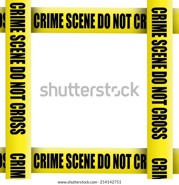 Crime Scene Tape Frame Stock Illustration 254142751 | Shutterstock