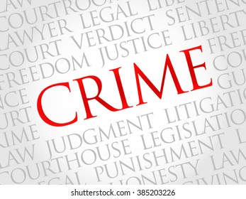 Crime Word Cloud Concept Stock Illustration 385203226 | Shutterstock