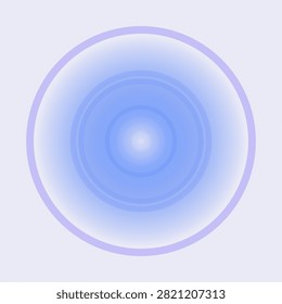 A crisp blue circular graphic featuring subtle concentric ripple rings. This element is ideal for representing sound waves sonar or digital pulse effects.