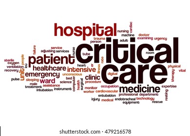 Critical Care Word Cloud Concept