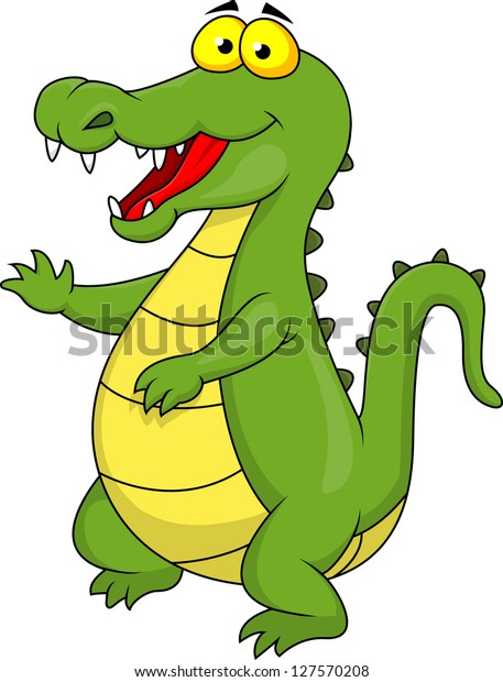 Crocodile Cartoon Stock Illustration 127570208 