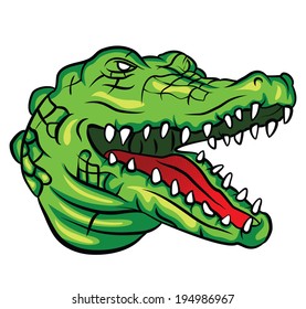 Crocodile Head Stock Vector (Royalty Free) 194986160 | Shutterstock