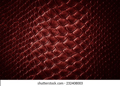 Crocodile red skin leather texture