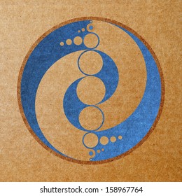 Crop Circle Abstract Design ,Isolation Paper Craft 