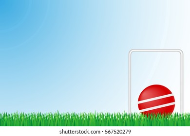 Croquet Grass Field Illustration Isolated On Background