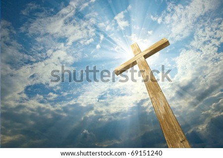 Similar – Image, Stock Photo ray of hope trees Shadow