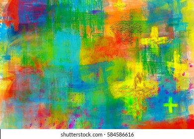 Cross background - abstract artistic colorful modern christian religious abstract background 