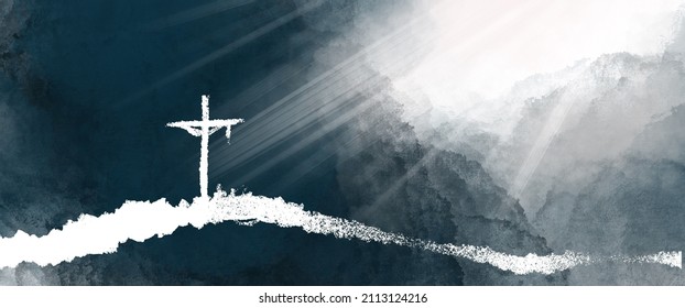 cross illustration Religious concepts, for inserting text messages.