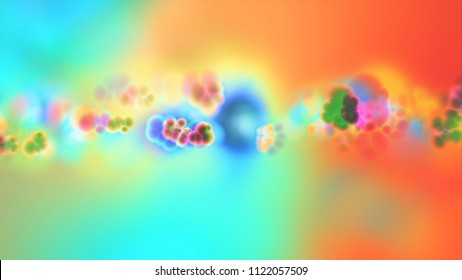 Cross Section Of The Tissue In The Microscopic View, Cancer Of A Human. Cross Section Of The Human Tissue In The Microscope View. Medical Concept. Basal Cell Carcinoma Cancer Skin