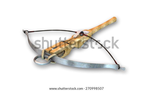 Crossbow Weapon On White Background のイラスト素材