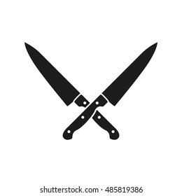 Crossed Knives Icon Knife Chef Kitchen Stock Illustration 485819386 ...