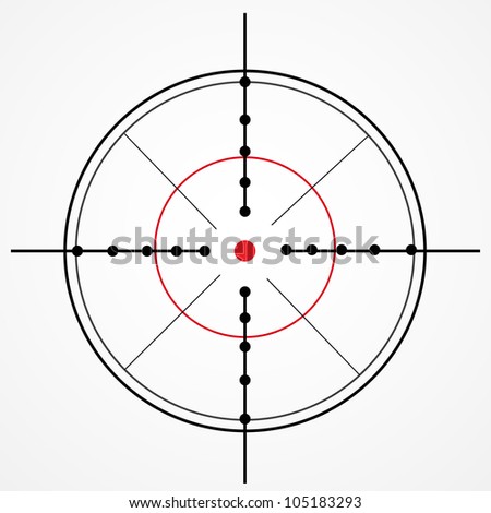 red dot crosshair overlay