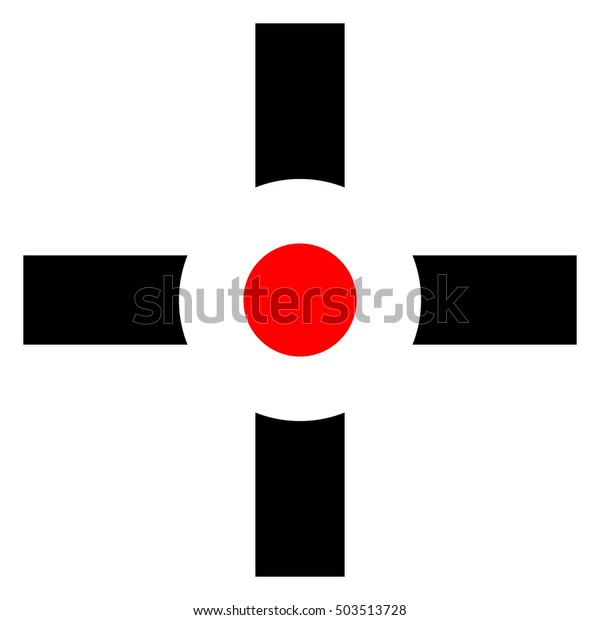 Crosshair Target Mark Reticule Sign Precision Stock Illustration Shutterstock