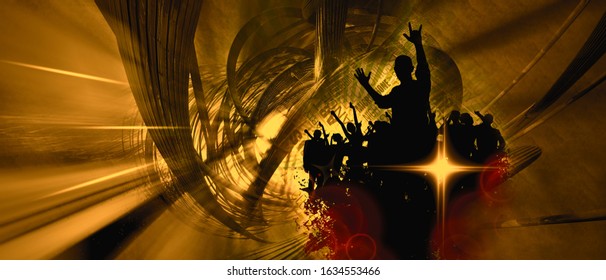 Crowd with raised hands at concert. Music festival - Powered by Shutterstock