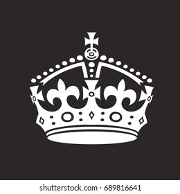 Keep Calm Poster Similar Crown Imitation Stock Vector (royalty Free 