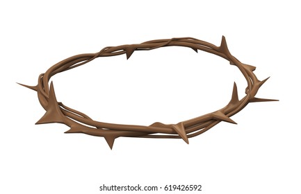 Crown Thorns Isolated 3d Rendering Stock Illustration 619426592 ...