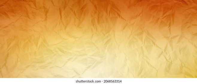 crumpled paper texture orange vintage toned