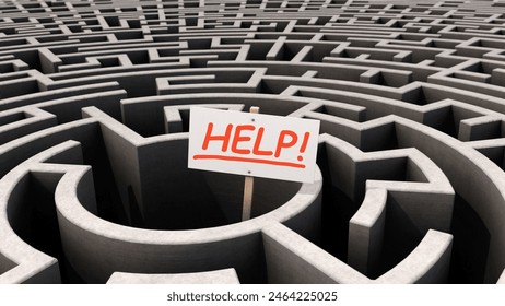 Cry for help from the labyrinth