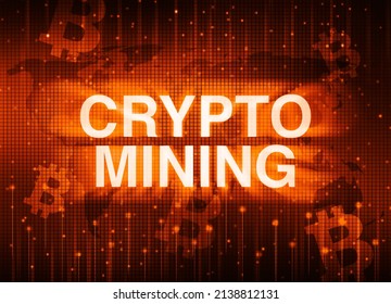 crypto mining background