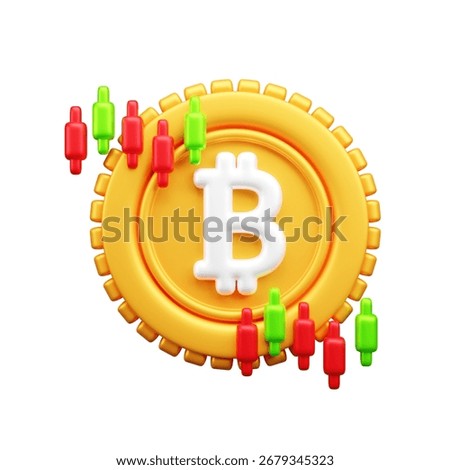 Cryptocurrency 3D Icons or Cryptocurrency 3D Illsutrations