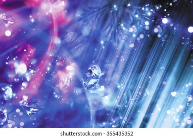 Crystal diamond abstract background