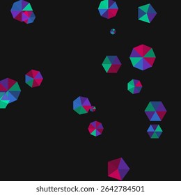 Crystal gem-like pattern, prismatic effect, vibrant palette, 2000x2000