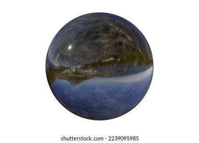 Crystal image with 3D rendering