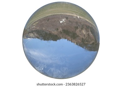 Crystal image with 3D rendering