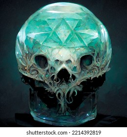 Crystalized Skull of an Eldritch Entity