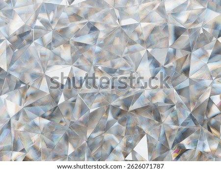 Crystals Texture with Prism Spectrum Caustic Reflection Close Up Background 3D rendering