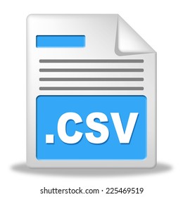 Csv File Indicating Comma Seperated Values And Folders Correspondence