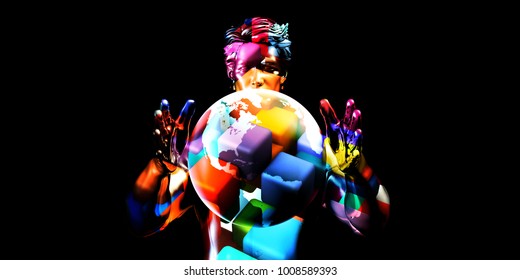 Cultural Diversity in the Workforce and Hiring Practices 3D Render - Powered by Shutterstock