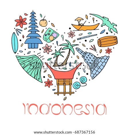 Culture Architecture Indonesia Hand Drawn Symbols 스톡 일러스트 687367156 Shutterstock Culture Architecture Indonesia Hand Drawn Symbols 스톡 일러스트 687367156 Shutterstock