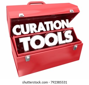 Curation Tools Resources Curate Content Toolbox 3d Illustration