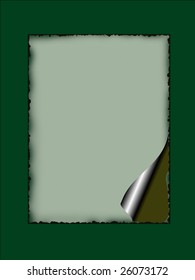 Curled Parchment Note