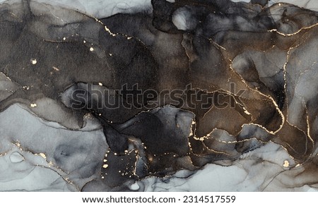 Currents of translucent hues, snaking metallic swirls, and foamy sprays of color shape the landscape of these free-flowing textures. Natural luxury abstract fluid art painting in liquid ink technique